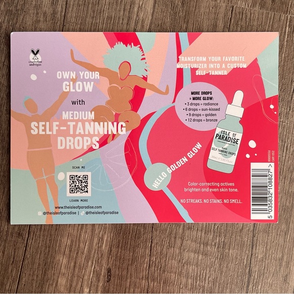 ‼️FREE‼️NEW‼️Isle of Paradise Medium Self Tanning Drops for Face & Body Sample - Picture 3 of 10